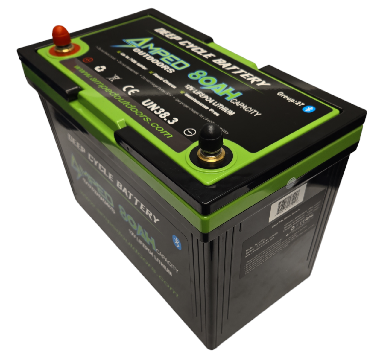 80Ah Lithium Battery (LiFePO4) 12.8V - Bluetooth