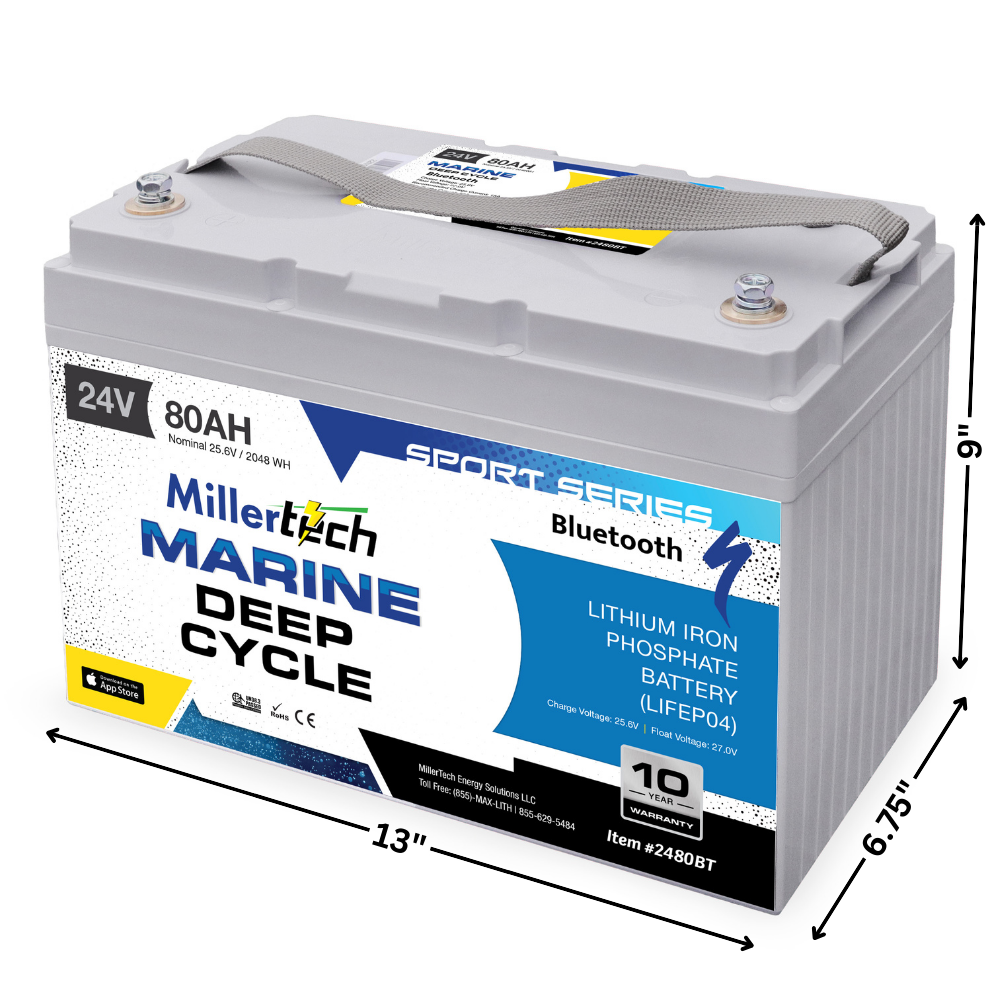 Millertech - 24v 80ah Sport Series Lithium Battery