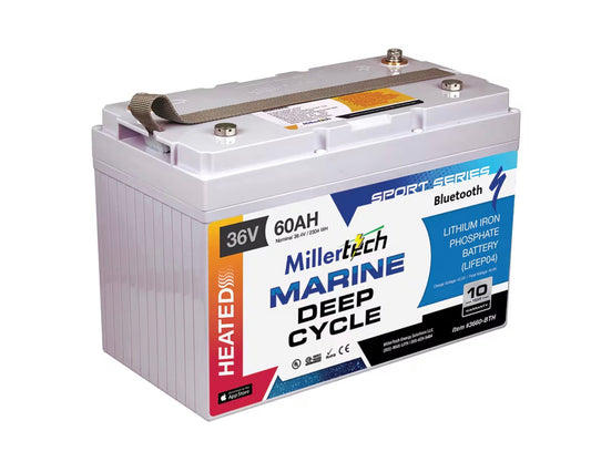 Millertech - 36v 60ah HEATED Sport Series Lithium Battery