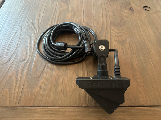 *USED* Garmin LVS32 transducer with Fish Obsessed mount