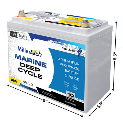 MillerTech - 12V 55AH Sport Series Lithium