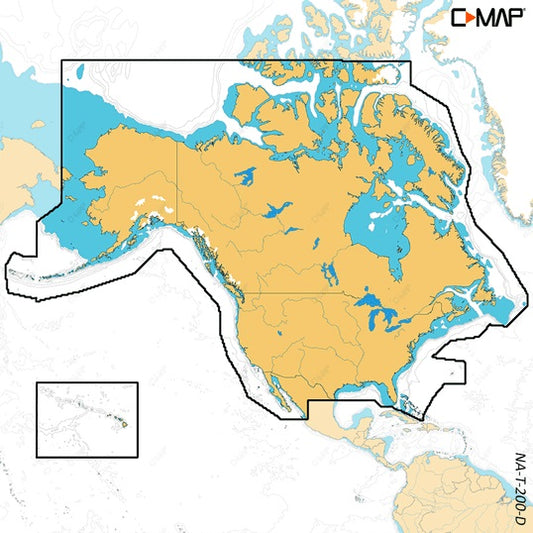 C-map Discover X Coastal North America Microsd