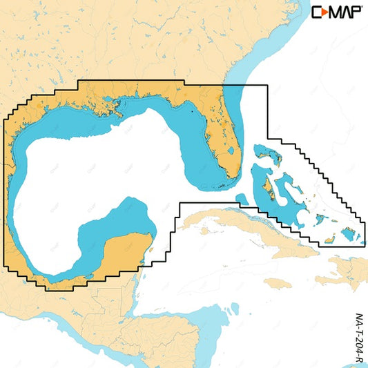 C-map Reveal X Coastal Gulf Of Mexico And Bahamas Microsd