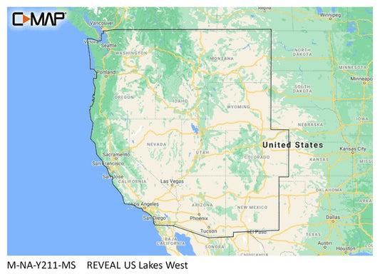 C-map Reveal Inland Us Lakes West