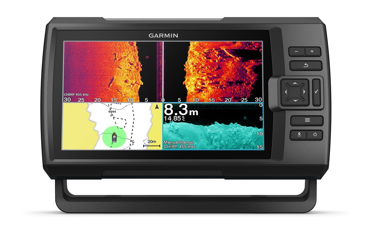 Garmin Striker Vivid 9sv 9"" Fishfinder Gps Track Plotter With Gt52