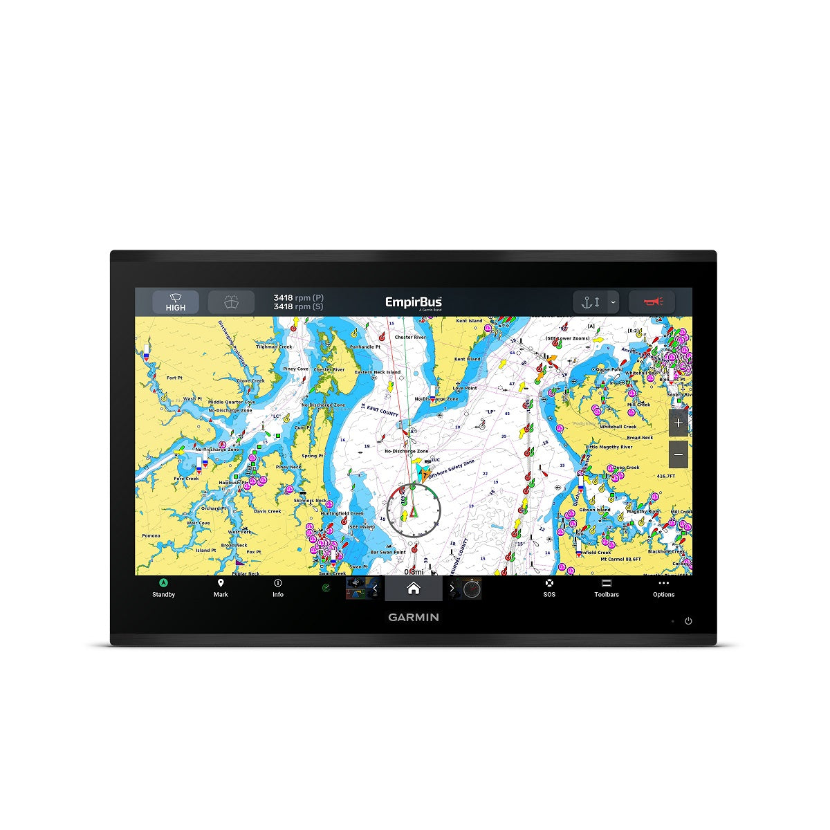 Garmin Gpsmap9024 24in Plotter With Worldwide Basemap